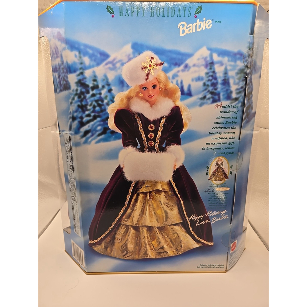**SPECIAL‎ EDITION** Mattel 1996 Happy Holidays Barbie 15646 - Picture 2 of 2